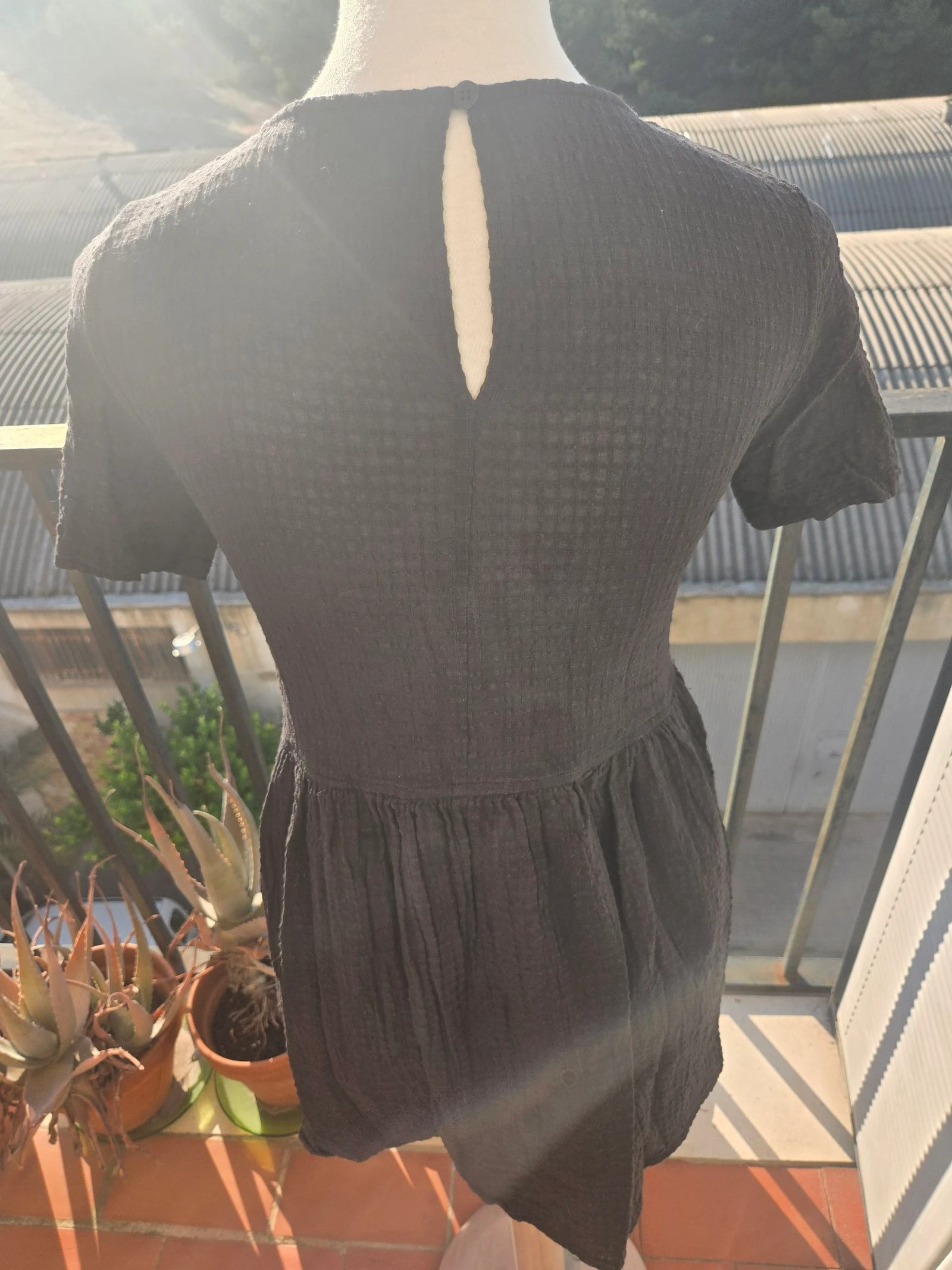Vestido preto duplo chiffon Asos tamanho 40 – photo 4